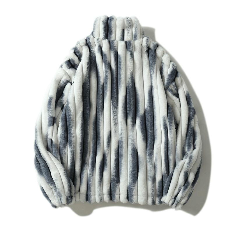 men's tie-dye lamb plush jacket, view 7 - MRSLM