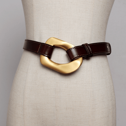 Women's slim leather belt, view 3 - MRSLM