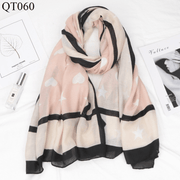 cotton linen plaid scarf shawl, view 9 - MRSLM