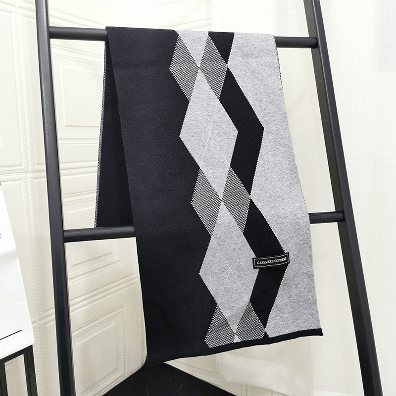 men's knitted scarf, view 12 - MRSLM