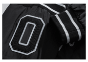 retro color block baseball jacket, view 10 - MRSLM