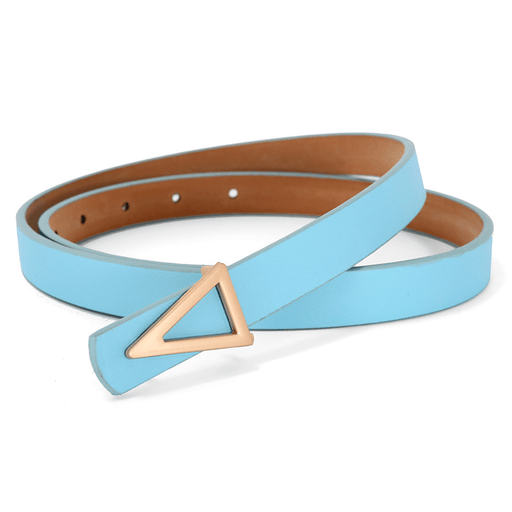 women's thin belt with alloy buckle, view 7 - MRSLM