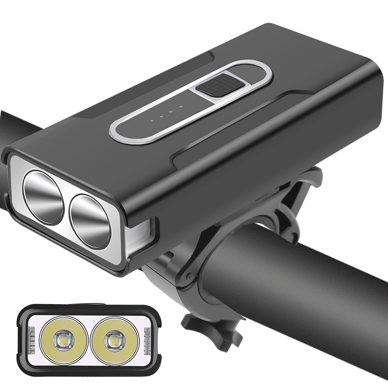 XANES® Z-05A 2Xt6 Bicycle Light USB Charging 4 Modes Adjustable Bike Headlamp Waterproof LED Front Lamp - MRSLM