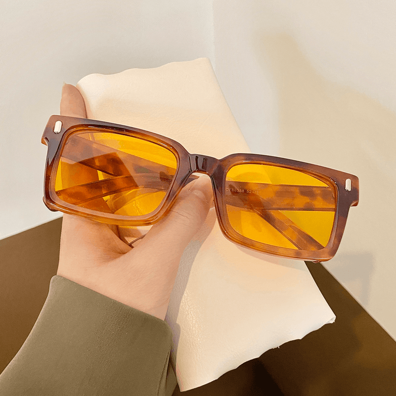 retro square small frame sunglasses, view 5 - MRSLM