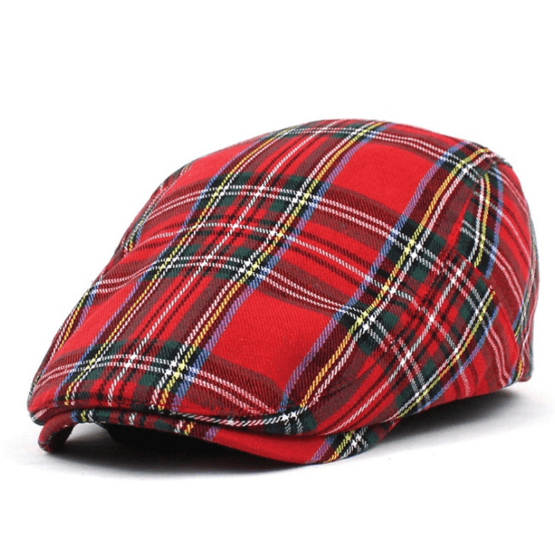 women's plaid painter hat, view 4 - MRSLM