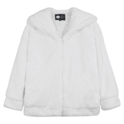 Plain white plus-velvet coat, view 3 - MRSLM