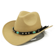 Felt jazz hat with rivet and curled edge - MRSLM
