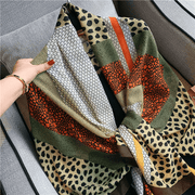 leopard print double-sided scarf - MRSLM