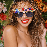 Large frame fashion sunglasses, view 5 - MRSLM