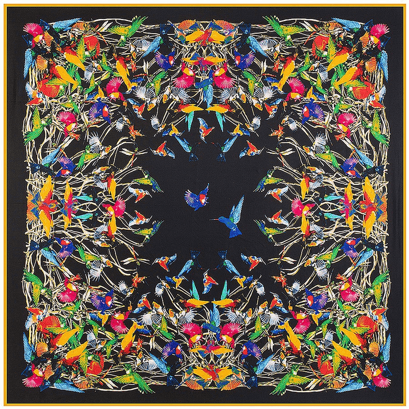large square faux silk scarf, view 18 - MRSLM