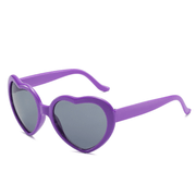 peach heart cat-eye sunglasses, view 8 - MRSLM