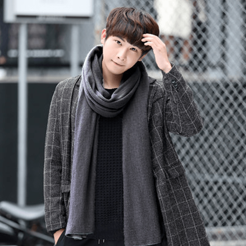 long solid color scarf - MRSLM