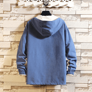 men's color-matching baseball jacket, view 3 - MRSLM
