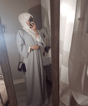 plain long robe cardigan, view 5 - MRSLM