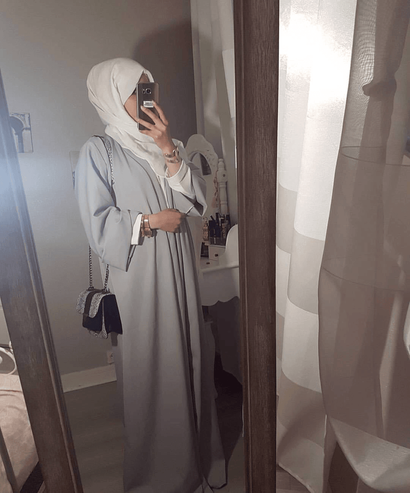 plain long robe cardigan, view 5 - MRSLM