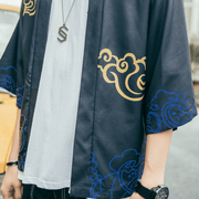 japanese summer printed cardigan shirt, view 4 - MRSLM