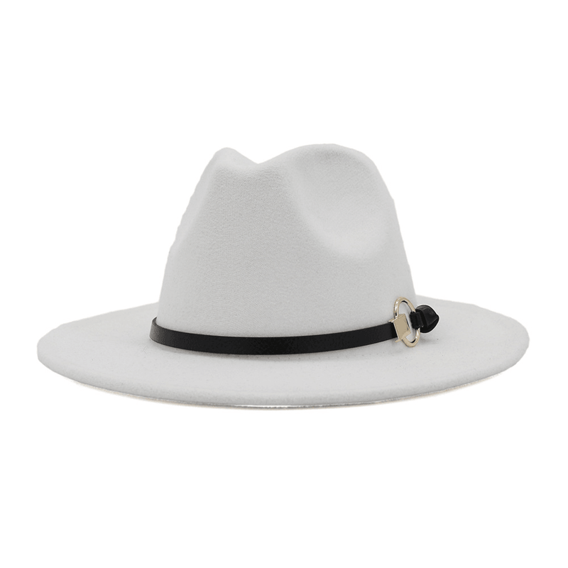 Wool felt jazz hat with belt, view 17 - MRSLM