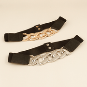 Women's gold silver waist belt, view 4 - MRSLM
