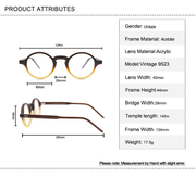 Art Male Personality Small round Optical Glasses Frame Simple Trend - MRSLM
