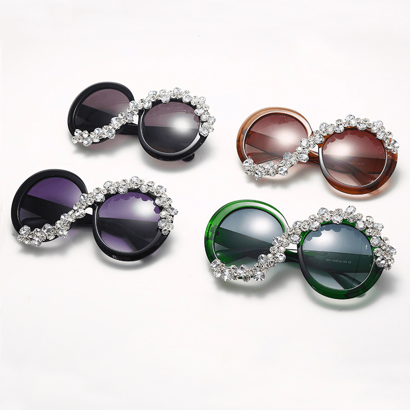 oversized round diamond sunglasses - MRSLM