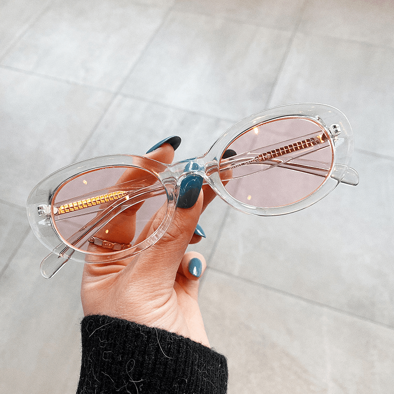 women's small frame oval sunglasses, view 10 - MRSLM