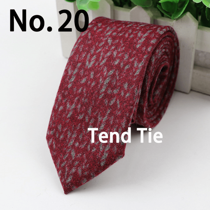 men's ultra-narrow wool tie, view 21 - MRSLM