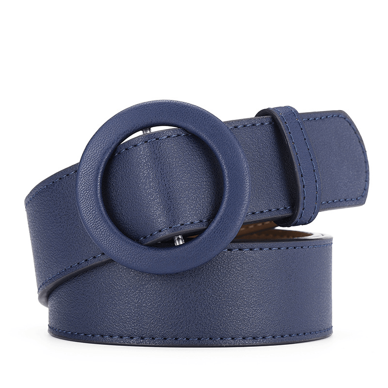 women's faux leather buckle belt - MRSLM