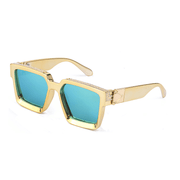 diamond-studded big square sunglasses, view 13 - MRSLM