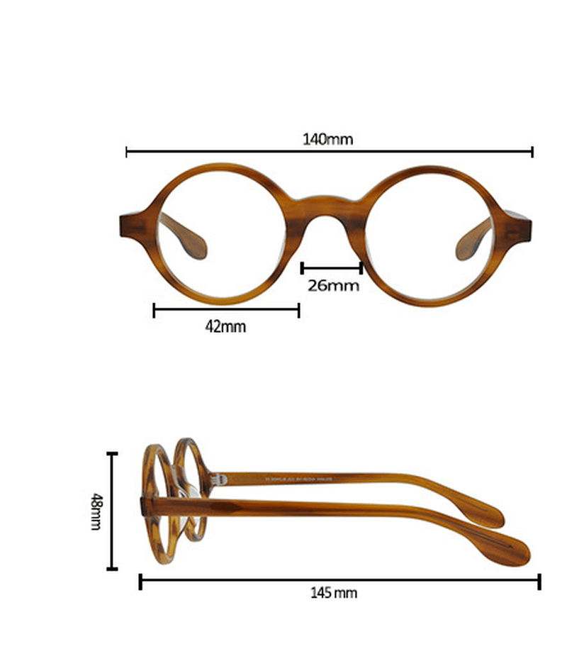 round full frame glasses frame, view 6 - MRSLM