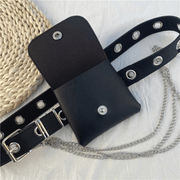 punk chain belt for women, view 5 - MRSLM