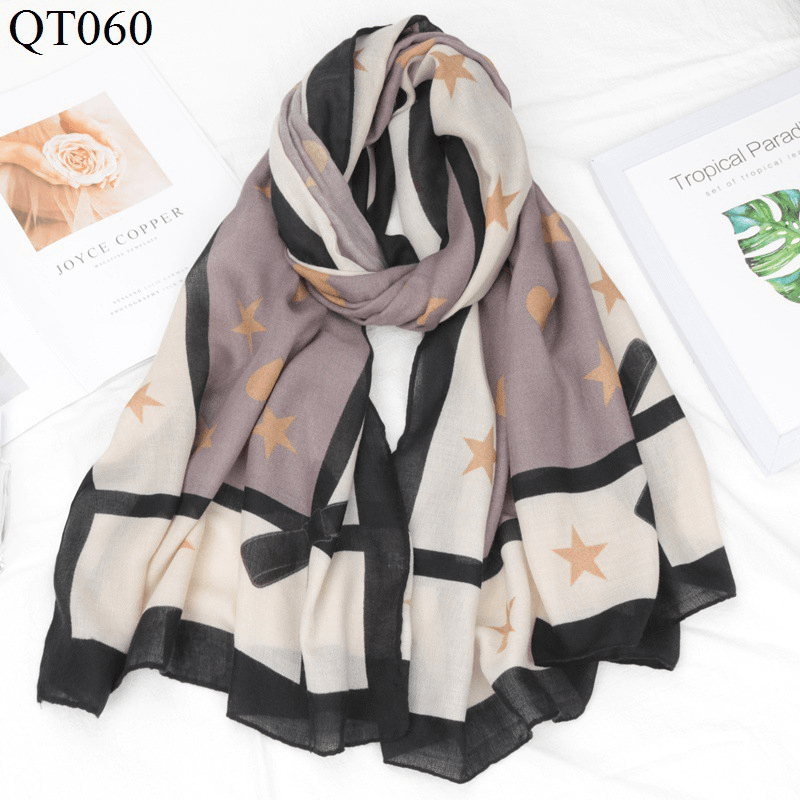 cotton linen plaid scarf shawl, view 8 - MRSLM