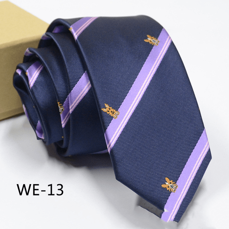 6CM Trendy Men'S 1960 Needle Fine Made Nano Waterproof Tie - MRSLM