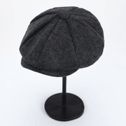 retro linen newsboy beret, view 10 - MRSLM
