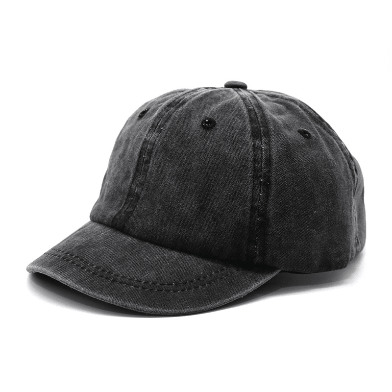 Short brim washed cotton baseball cap - MRSLM