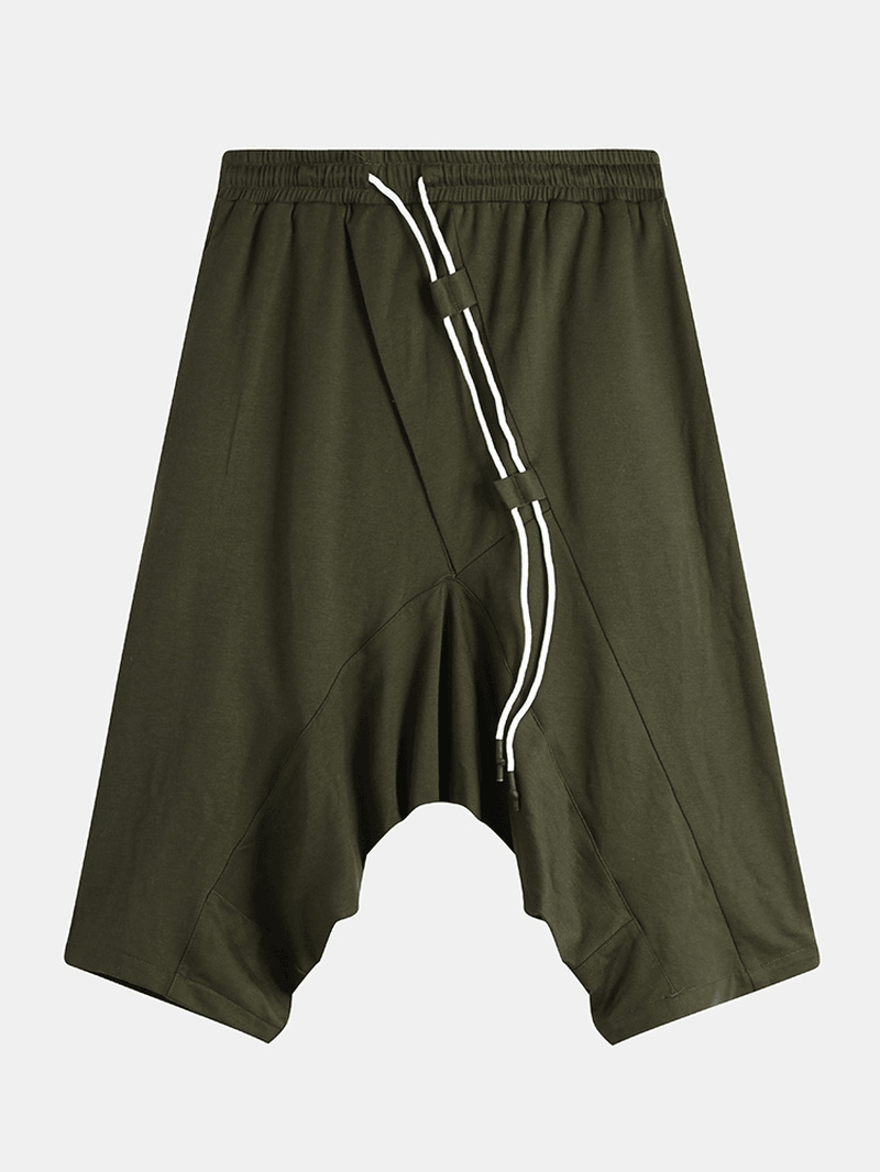 Men's army green cotton shorts - MRSLM
