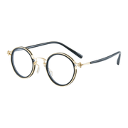 Retro round blue light filtering glasses, view 8 - MRSLM