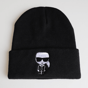 embroidered knit ski hat, view 2 - MRSLM