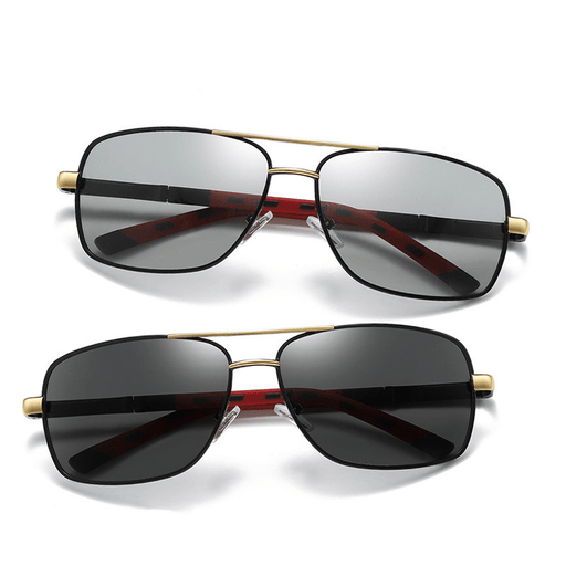men's square color changing sunglasses - MRSLM