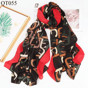 cotton plaid shawl scarf, view 6 - MRSLM