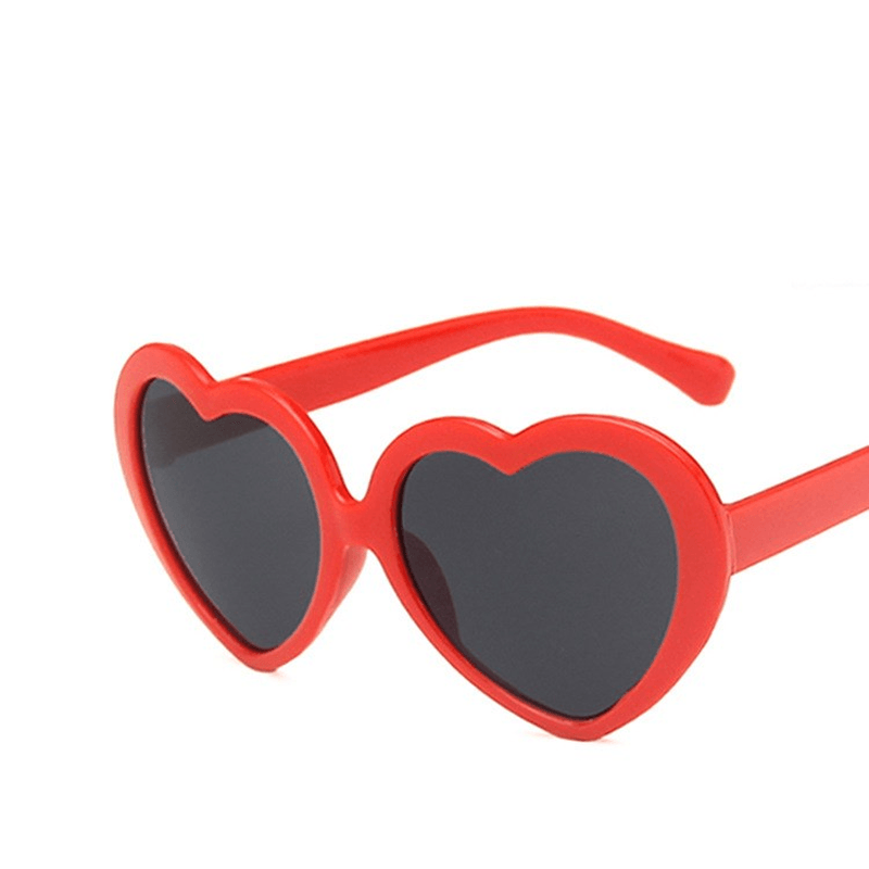 Girls' cute colorful heart sunglasses, view 4 - MRSLM