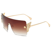 Big square one-piece sunglasses, view 3 - MRSLM