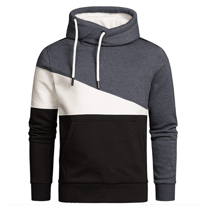 Cross Border European and American New Men'S Outdoor Sports Leisure Color Matching Pullover - MRSLM