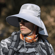 men's cotton wide brim fisherman hat, view 10 - MRSLM