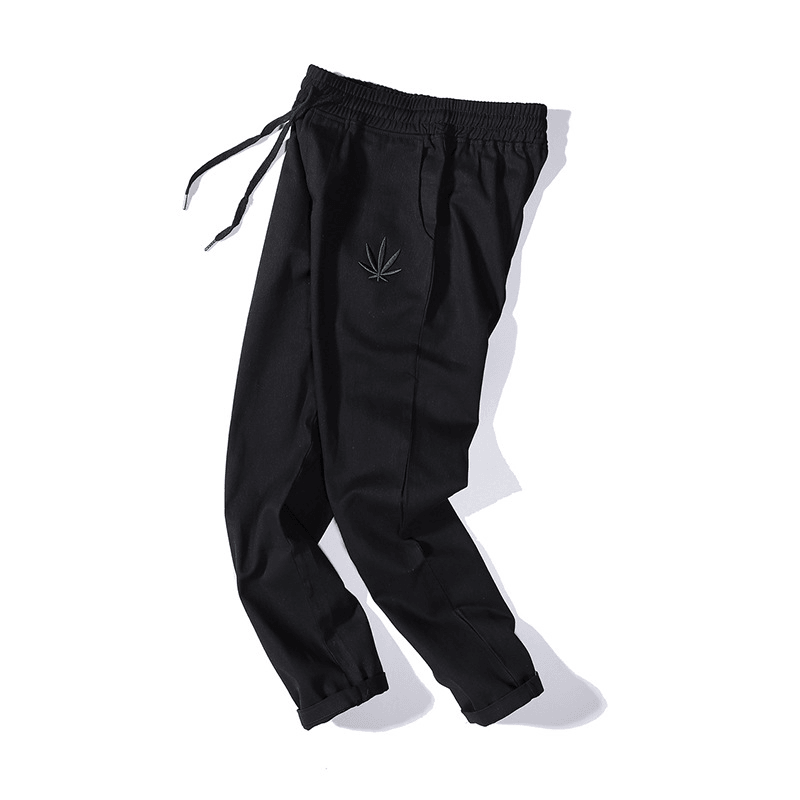 men's loose cropped cotton pants, view 5 - MRSLM