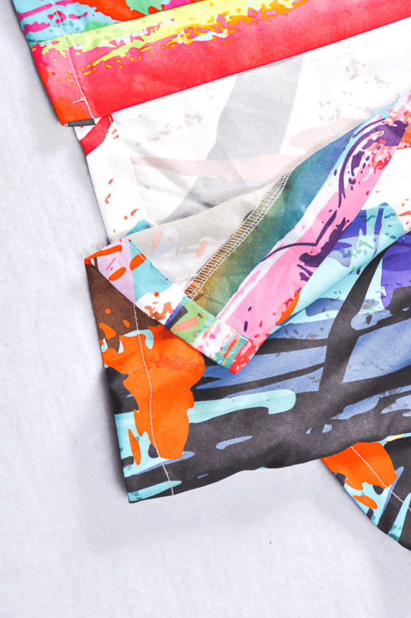 Loose kimono-style graffiti robe coat, view 5 - MRSLM