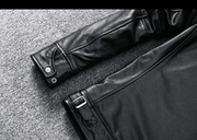 Men's Slim Leather Jacket, view 2 - MRSLM
