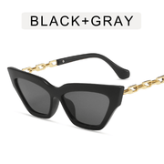 women's chain leg cat eye sunglasses, view 5 - MRSLM