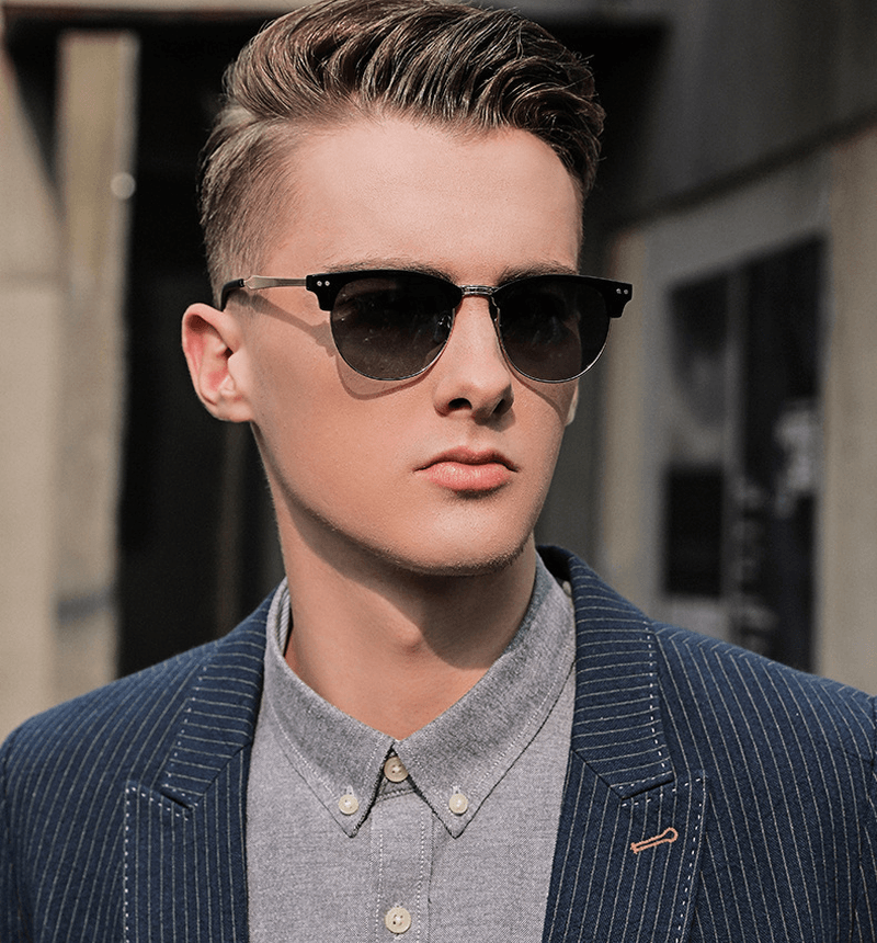 classic polarized metal full frame sunglasses, view 5 - MRSLM
