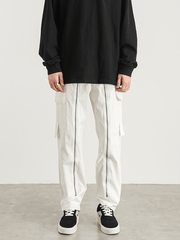 men's loose straight zipper jeans - MRSLM