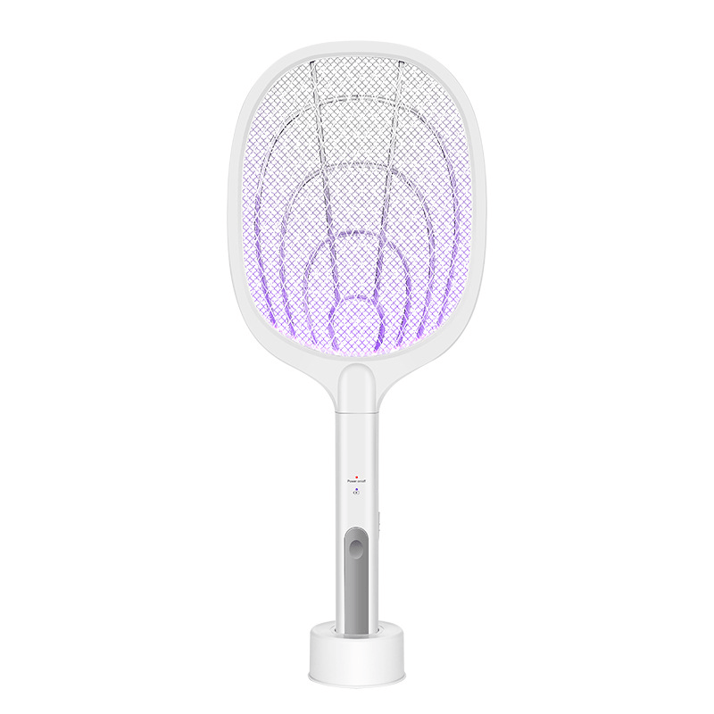 2 in 1 Portable Mosquitos Killer Pest Control 3000V Bug Racket Fly Swatter Safety Mosquito Killer Lamp for Indoor Outdoor - MRSLM